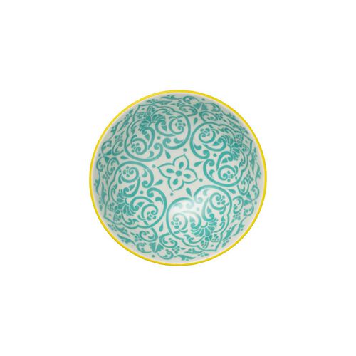 Mikasa Nibble Bowl 12X6cm Yellow Blue Geo